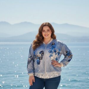 Chaqueta bomber mariposa