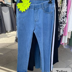 Vaquero recto cintura goma