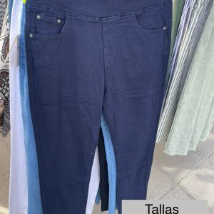 Vaquero marino recto cintura goma