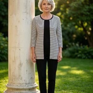 Camiseta efecto chaqueta (Talla M)