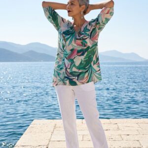 Blusa asimetrica gasa (Tallas M hasta 2XL)