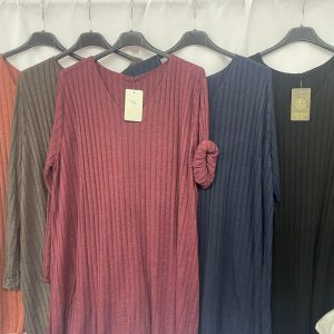 Blusa acanalada extragrande