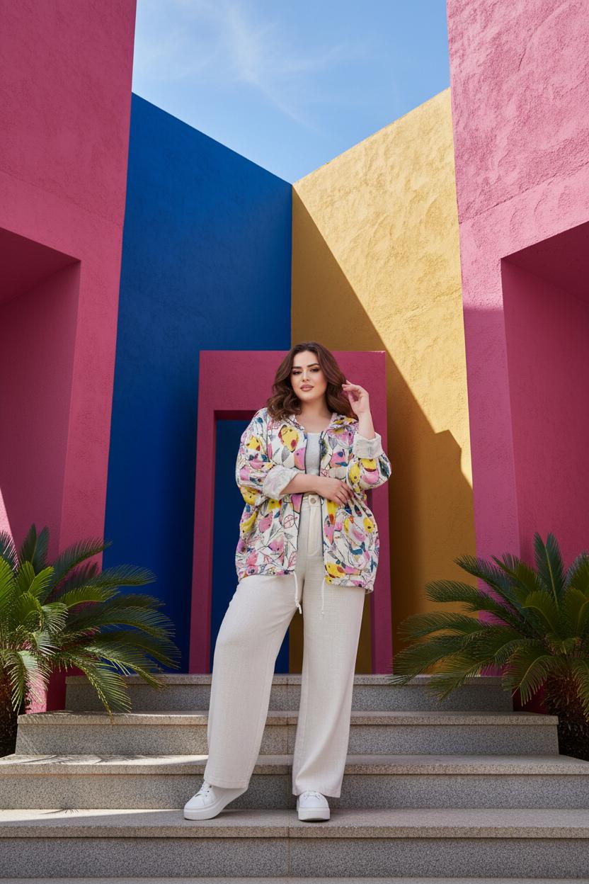 Chaqueta felpina estampada - Imagen 8